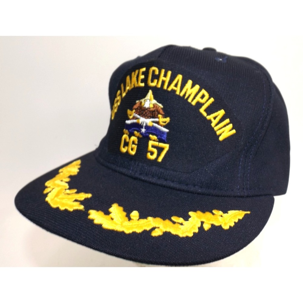 USS Champlain CG-57 US NAVY Ship (Decommissioned - 2023) Adjustable Cap Hat